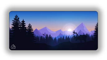 Purple Forest gaming mouse pad design – DeskCave™