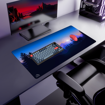 Purple Forest mouse pad, 900 × 400 mm – DeskCave™
