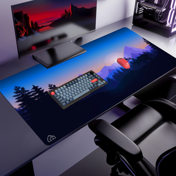 Purple Forest mouse pad, 1200 × 600 mm – DeskCave™