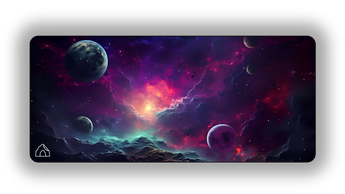 Purple Galaxy gaming mouse pad design — DeskCave™ artwork preview