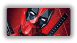 Red-Mask Assasin gaming mouse pad design – DeskCave™