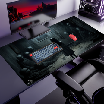 Scary Forest gaming mouse pad — XL size (1200 × 600 mm)