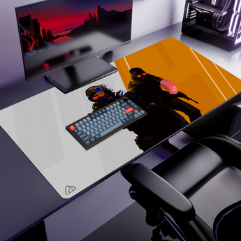 Sector Clear mouse pad, 1200 × 600 mm – DeskCave™