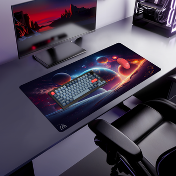 The Cosmic Seven gaming mouse pad — Large size (900 × 400 mm)