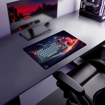 The Cosmic Seven gaming mouse pad — Medium size (600 × 350 mm)